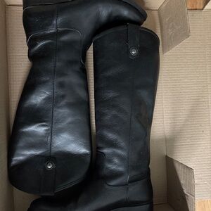 FRYE Woman's Mellissa Button Knee-High Boots, size 8.5